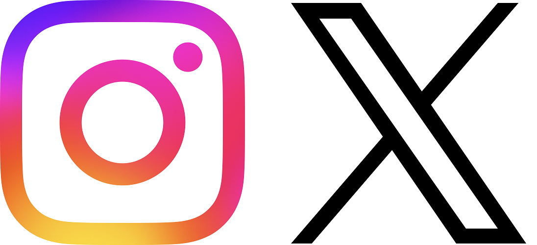 X、インスタグラムのロゴ